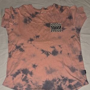 Salvage Tie-Dye Short Sleeve Tee - Pink/Charcoal